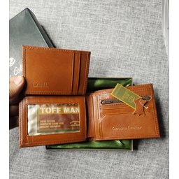 محفظة رجالية جلد طبيعي Men's genuine leather wallet