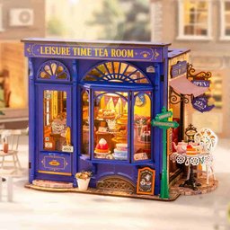 بيت الشاي المصغّر للتركيب Leisure Time Tea Room – DIY Miniature Kit