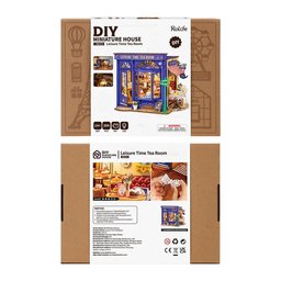 بيت الشاي المصغّر للتركيب Leisure Time Tea Room – DIY Miniature Kit