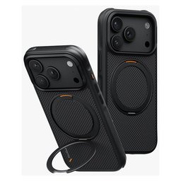 يونيك Keva MŌV حافظة حماية مغناطيسية مع مسند Mōvix دوّار 360° لهاتف iPhone 18 Pro - أسود كربوني UNIQ Keva MŌV Magnetic Protective Case with Mōvix 360° Swivel Kickstand for iPhone 18 Pro - Carbon Black