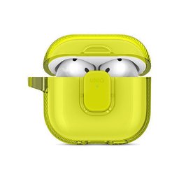 يونيك Glase Pro حافظة بقفل لسماعات AirPods الجيل الرابع / الخامس - ليموني فاتح UNIQ Glase Pro Locking Case for AirPods 4th / 5th Gen - Light Lime