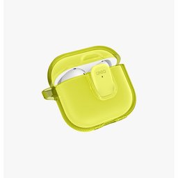 يونيك Glase Pro حافظة بقفل لسماعات AirPods الجيل الرابع / الخامس - ليموني فاتح UNIQ Glase Pro Locking Case for AirPods 4th / 5th Gen - Light Lime