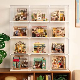 علبة عرض أكريليك شفافة للمجسمات Clear Acrylic Display Case for Miniatures