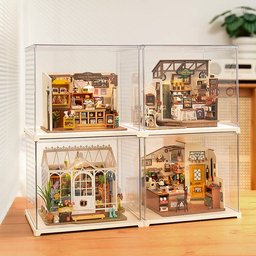 علبة عرض أكريليك شفافة للمجسمات Clear Acrylic Display Case for Miniatures