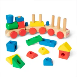ميليسا آند دوغ قطار التجميع الخشبي Melissa & Doug Stacking Train