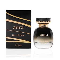 عطر لافيد اورا كيس أوف روز 100 مل بخاخ أو دو بارفان للنساء KHADLAJ LA FEDE AURA KISS OF ROSE EAU DE PARFUM FOR WOMEN 100ML