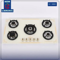طباخ منضدي زجاجي حليبي ملكي 5مشاعل a cook