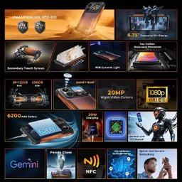 هوت ويف سايبر Hotwav cyber 18 ضد الماء والغبار والصدمات 256/(12+8) Hotwave Cyber ​​18 – Water, dust, and shock-resistant; 256GB storage / (12+8)GB RAM.