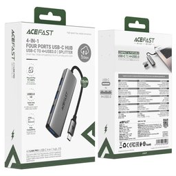 موزع منافذ USB بمنفذ UCB-C مع أربع منفاذ USB ACEFAST J15 ACELINK PRO – USB-C  USB 3.0