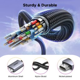كابل UGREEN بطول 2 متر يدعم دقة 4K وتردد 60 هرتز، من HDMI إلى DP UGREEN 2 Meter 4K 60Hz HDMI to DP Cable