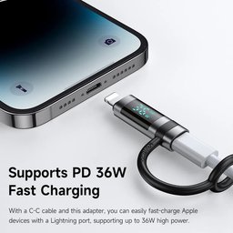 محول Mcdodo OT-2610 من USB-C الى Lightning بقدرة 36W مع شاشة رقمية Mcdodo OT-2610 36W Adapter
