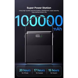 باور بانك ومحطة طاقة بسعة 100,000 الف ملي امب من REMAX REMAX FP-1 - pwer 100,000mah