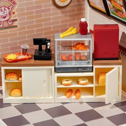 مطعم البرغر اللطيف المصغّر Yum Yum Burger Restaurant Miniature
