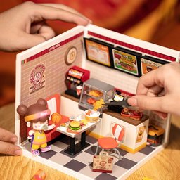 مطعم البرغر اللطيف المصغّر Yum Yum Burger Restaurant Miniature