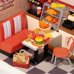 مطعم البرغر اللطيف المصغّر Yum Yum Burger Restaurant Miniature