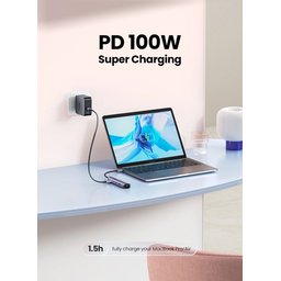 موزع UGREEN بمنفذ Type-C و5 منافذ (5 في 1) – CM418 UGREEN 5 – in – 1 Type C HUB – CM418