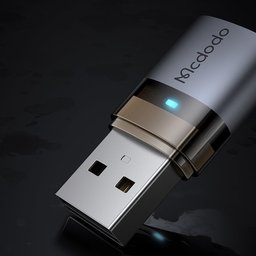 محول OTG Mcdodo OT-7580 من USB-C إلى USB-A 3.0 بسرعة 5Gbps وشحن 18W مع إضاءة وحبل Mcdodo OT-7580 USB-C To USB-A Adapter 18W