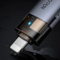 محول OTG Mcdodo OT-785 من USB-A إلى Lightning مع قارئ بطاقات TF مدمج 2 في 1 بسرعة 480Mbps مع حبل Mcdodo OT-785 Lightning OTG Card Reader