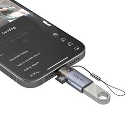 محول OTG Mcdodo OT-785 من USB-A إلى Lightning مع قارئ بطاقات TF مدمج 2 في 1 بسرعة 480Mbps مع حبل Mcdodo OT-785 Lightning OTG Card Reader