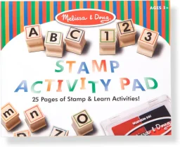 ميليسا آند دوغ مجموعة أختام خشبية تعليمية للحروف الأبجدية Melissa & Doug Wooden Abc Activity Stamp Set