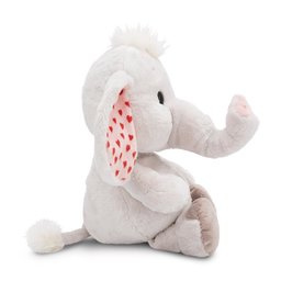 نيسي دمية فيل Love Elephant رمادي فاتح مقاس 32 سم بأطراف متدلية من مجموعة GREEN NICI Love Elephant Light Grey 32cm Dangling Green