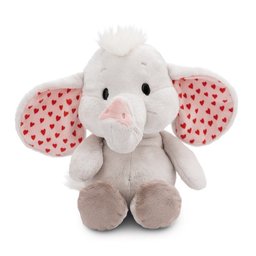 نيسي دمية فيل Love Elephant رمادي فاتح مقاس 32 سم بأطراف متدلية من مجموعة GREEN NICI Love Elephant Light Grey 32cm Dangling Green