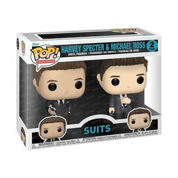 فنكو طقم مجسمات Pop! Harvey Specter وMichael Ross من Suits قطعتان Funko Pop! Tv: Suits Harvey And Michael