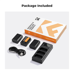 NP-FZ100 Battery and Three Slot Charger, 3-Pack Battery for Sony NP-FZ100 Battery and Three Slot Charger, 3-Pack Battery for Sony