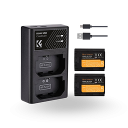 K&F Sony NP-FZ100 Battery Kit – 2 Batteries and Dual Charger | KF28.0016 K&F Sony NP-FZ100 Battery Kit – 2 Batteries and Dual Charger | KF28.0016