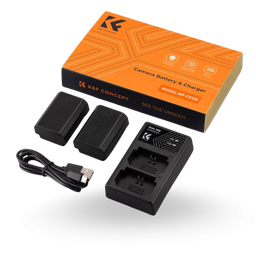 K&F Sony NP-FZ100 Battery Kit – 2 Batteries and Dual Charger | KF28.0016 K&F Sony NP-FZ100 Battery Kit – 2 Batteries and Dual Charger | KF28.0016