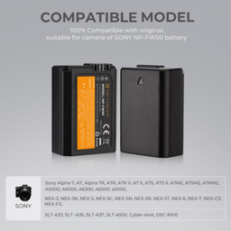 K&F Concept NP-FZ100 Camera Battery for Sony Cameras (KF28.0016V3) K&F Concept NP-FZ100 Camera Battery for Sony Cameras (KF28.0016V3)