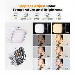 K&F Magnetic RGB Video Light kf34.036 شحن K&F Magnetic RGB Video Light kf34.036 شحن