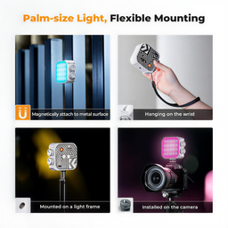 K&F Magnetic RGB Video Light kf34.036 شحن K&F Magnetic RGB Video Light kf34.036 شحن