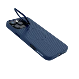 ليڤيلو Livia كفر من سيليكون TPU لهاتف ايفون 16 Pro Max - أزرق Levelo Livia TPU Silicone Case for iPhone 16 Pro Max - Blue