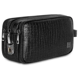 ويوو Salem LUX حقيبة صغيرة بقفل بصمة الإصبع - أسود WiWU Salem Fingerprint Lock LUX Pouch - Black