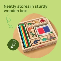 ميليسا آند دوغ مجموعة أختام الديناصورات Melissa & Doug Dinosaur Stamp Set