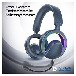 بروميت Novon سماعة لاسلكية بتصميم مفتوح وميكروفون قابل للفصل - أزرق Promate Novon High-Fidelity Open Ear Wireless Over-Ear Headphones with Detachable Mic