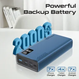 بروميت Bolt-20PD باور بانك 20000mAh بقدرة 20W - أزرق Promate Bolt-20PD 20000mAh 20W Power Bank - Blue