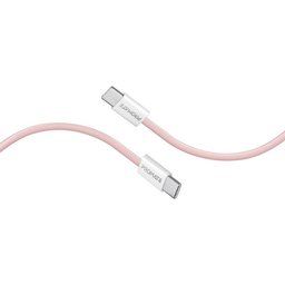 بروميت EcoLine-CC120 كيبل USB-C إلى USB-C بطول 1.2 متر وقدرة 60W - وردي Promate EcoLine-CC120 60W USB-C to USB-C Fast Charging Cable 1.2m - Pink