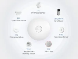 جهاز البوابة المنزلية EZVIZ A3 (CS-A3-A0-W) باللون الأبيض EZVIZ A3 Home Gateway, 2.4GHz Wi-Fi + ZigBee 3.0, White