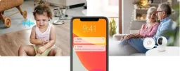 كاميرا مراقبة لاسلكية متحركة واي فاي إيزفيز TY1 بدقة 4K و8 ميجابكسل - عدسة 4 مم EZVIZ TY1 Pro 4K (8MP) Pan & Tilt Smart Home Camera, 4mm, Dual-Band Wi-Fi