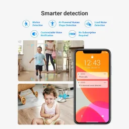كاميرا EZVIZ H7C بعدستين مع حركة أفقية وعمودية Wi-Fi بدقة 2K ورؤية بانورامية 360 درجة مع دعم بطاقة MicroSD EZVIZ H7c Dual 2K+ + 2K+ (4MP+4MP) Dual-Lens Pan & Tilt Wi-Fi Camera