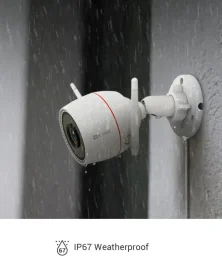 كاميرا مراقبة خارجية EZVIZ H3c بدقة 3 ميجابكسل 2K تعمل بالواي فاي للمنزل EZVIZ H3c 2K (3MP) Outdoor Wi-Fi Security Camera