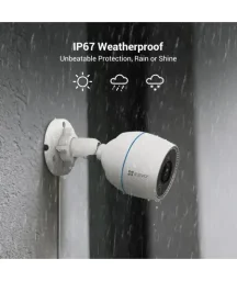 كاميرا مراقبة خارجية EZVIZ H3c بدقة 5 ميجابكسل 2K تعمل بالواي فاي للمنزل EZVIZ H3c 3K (5MP) Outdoor Wi-Fi Security Camera, 2.8mm