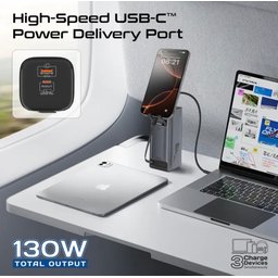 باور بانك من PROMATE بقوة 130W وسعة 20000 الف ملي امب PROMATE Titan-130W Power Bank – 20000mAh