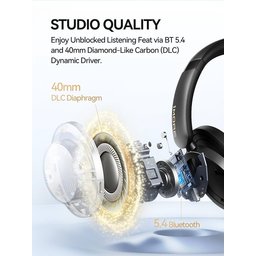 سماعات الرأس 1MORE SonoFlow Pro فوق الأذن مع خاصية إلغاء الضوضاء 1MORE SonoFlow Pro Noise Cancelling Over Ear Headphones