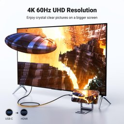 كابل UGREEN من USB-C إلى HDMI بدقة 4K وتردد 60 هرتز UGREEN 4K@60Hz USB C to HDMI Cable