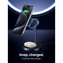 حامل شاحن لاسلكي مغناطيسي 2 في 1 من UGREEN UGREEN 2-in-1 Wireless Charger