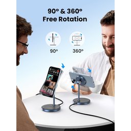 حامل شاحن لاسلكي مغناطيسي 2 في 1 من UGREEN UGREEN 2-in-1 Wireless Charger