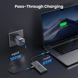 موزع UGREEN بمنفذ Type-C و6 منافذ (بما في ذلك منفذي USB 3.0) - دقة 8K بتردد 30 هرتز UGREEN 6 – in – 1 Type-C to 2 USB 3.0 Hub - 8K/30HZ